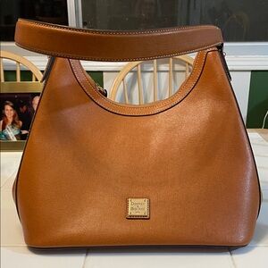 Dooney & Bourke Tan Leather Shoulder Bag
